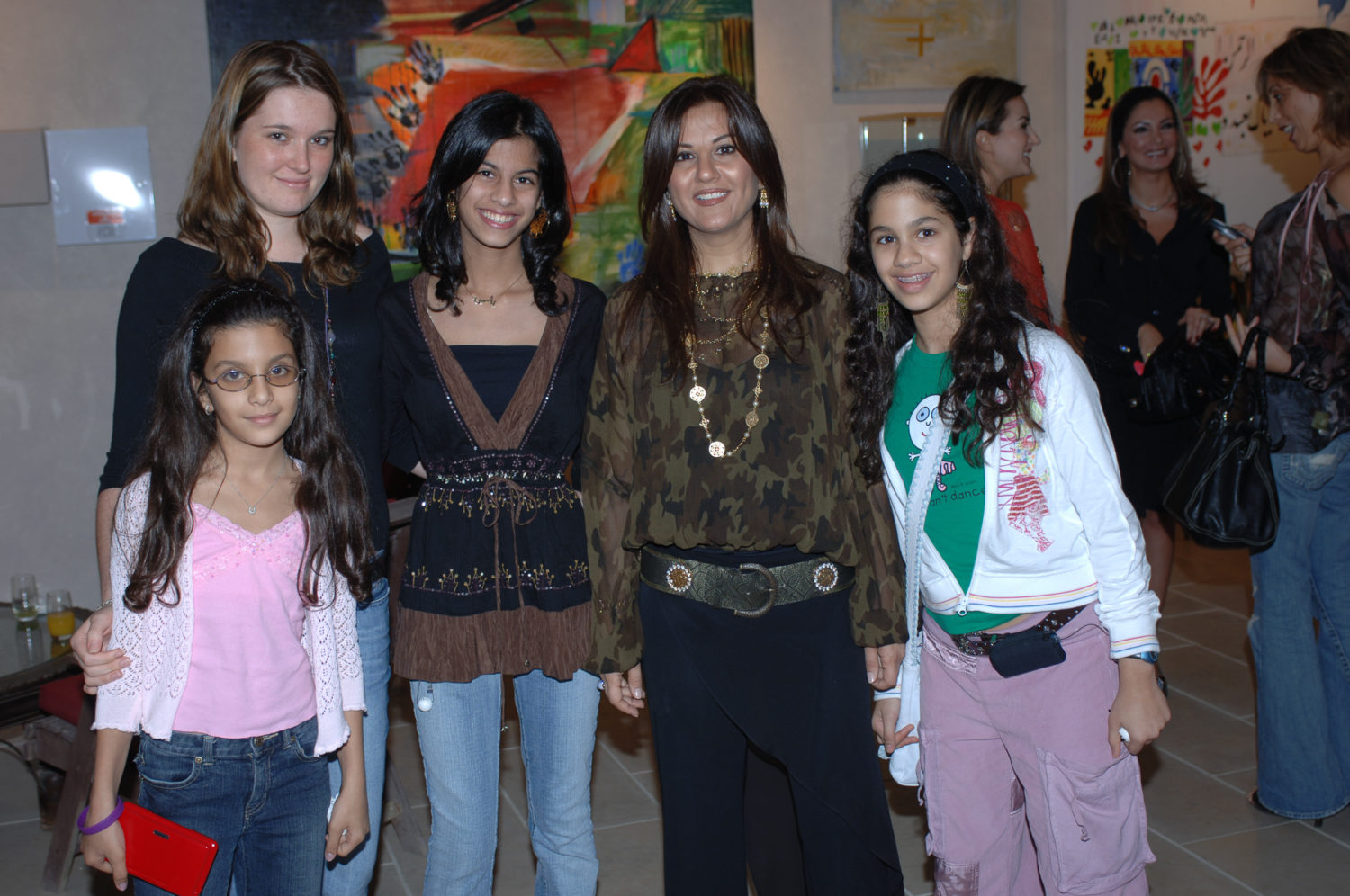 Samia Saleh and her family.